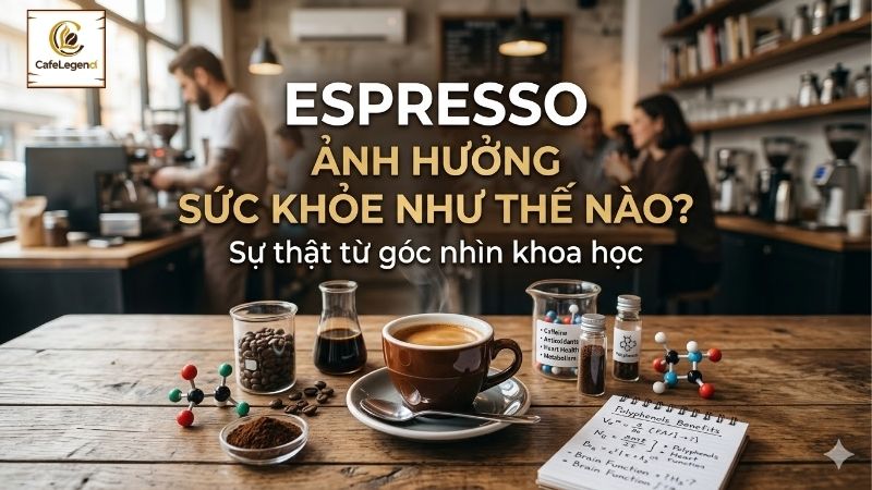 Espresso ảnh hưởng sức khỏe như thế nào? Sự thật từ góc nhìn khoa học