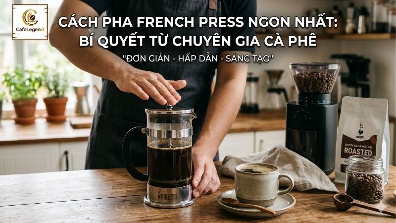 French Press Ngon Nhất Khi Pha Như Thế Nào?Bí Quyết Từ Chuyên Gia Cà Phê